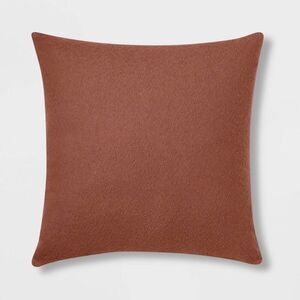 Threshold - Euro Boucle Color Blocked Decorative Throw Pillow  Cognac